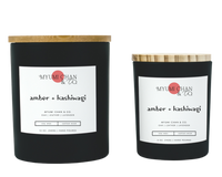 Amber + Kashiwagi hand-poured 100% soy wax candle