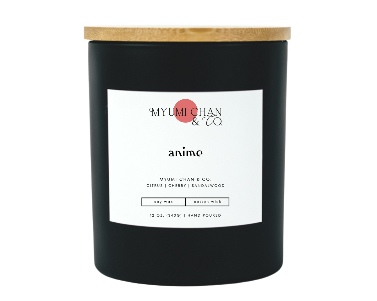 Anime soy candle by Myumi Chan & Co.