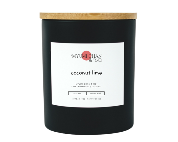 Coconut Lime soy candle with zesty lime and creamy coconut notes