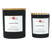 Coconut Lime tropical scented soy candle