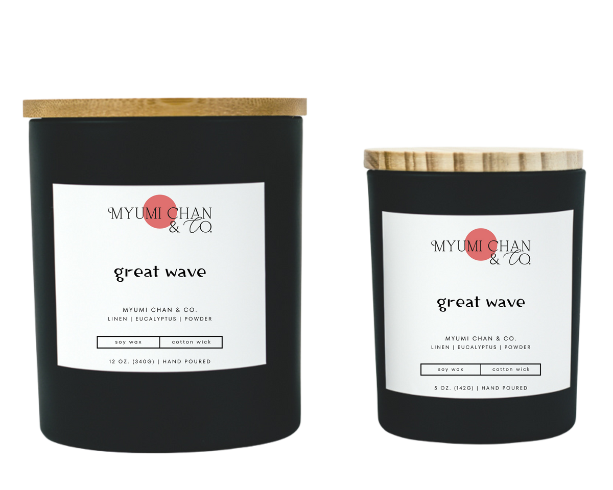 Great Wave hand-poured 100% soy wax candle