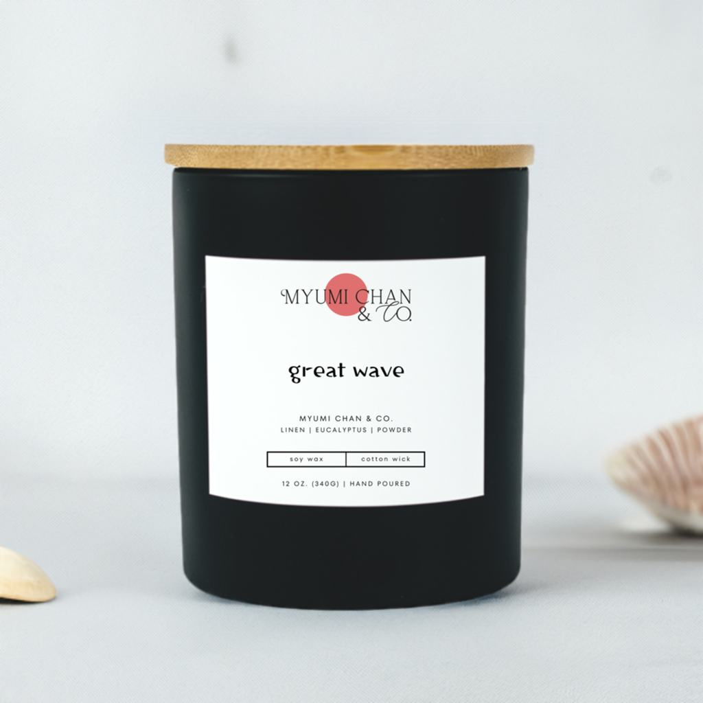 Great Wave beachy scented soy candle