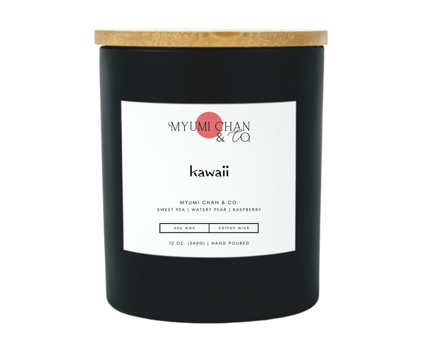 Kawaii soy candle by Myumi Chan & Co.