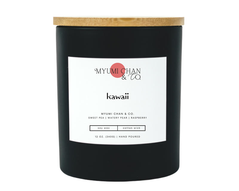 Kawaii soy candle by Myumi Chan & Co.