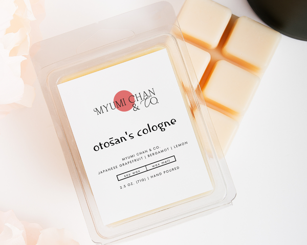 Otōsan's Cologne soy wax melt by Myumi Chan & Co.