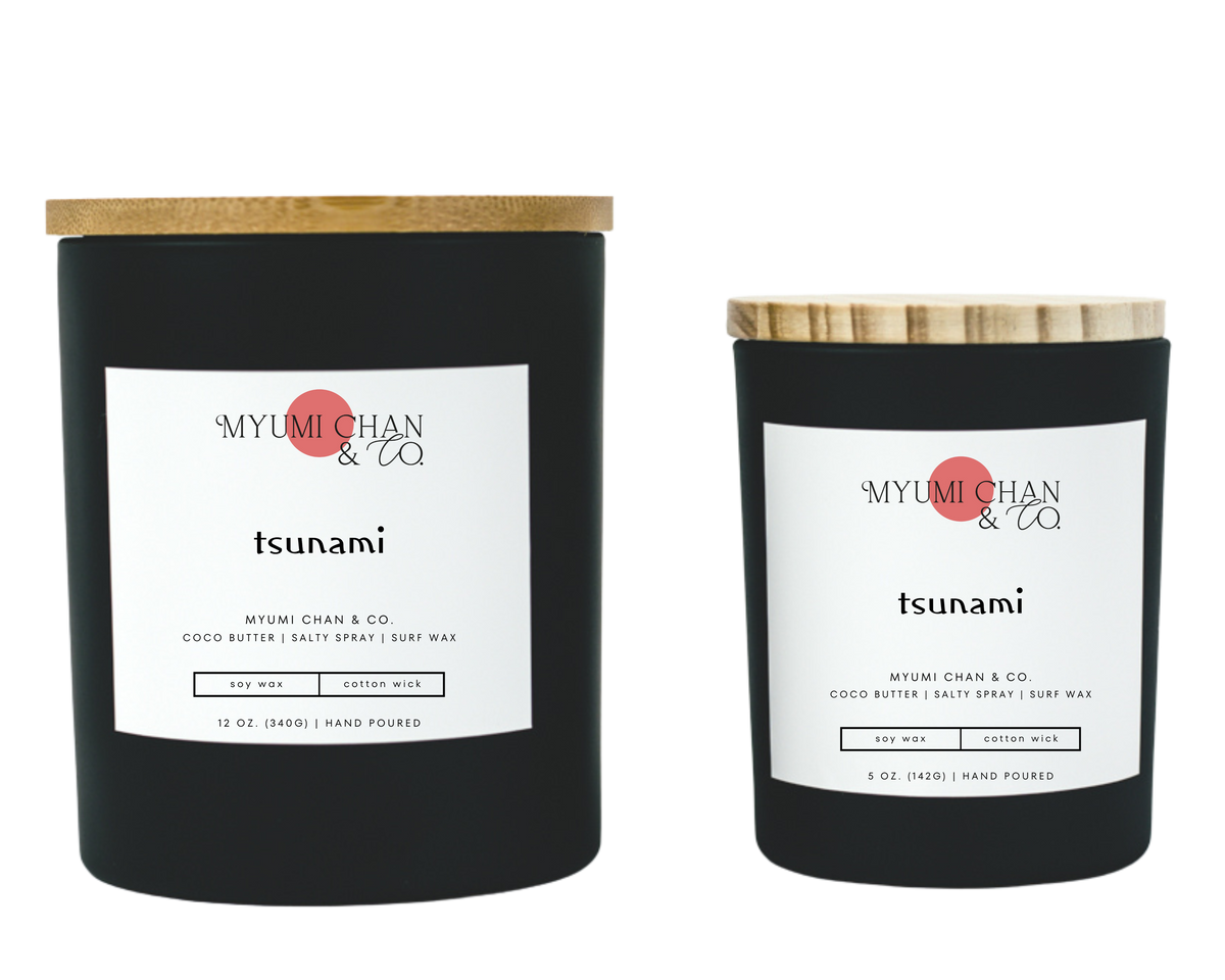 Tsunami hand-poured 100% soy wax candle