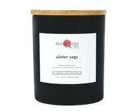 Winter Sage holiday soy candle by Myumi Chan & Co.