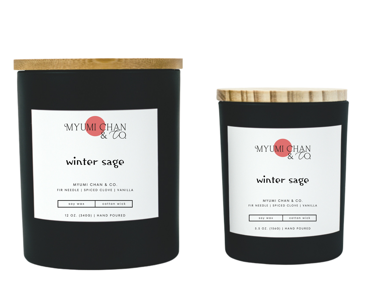 Winter Sage hand-poured 100% soy wax candle