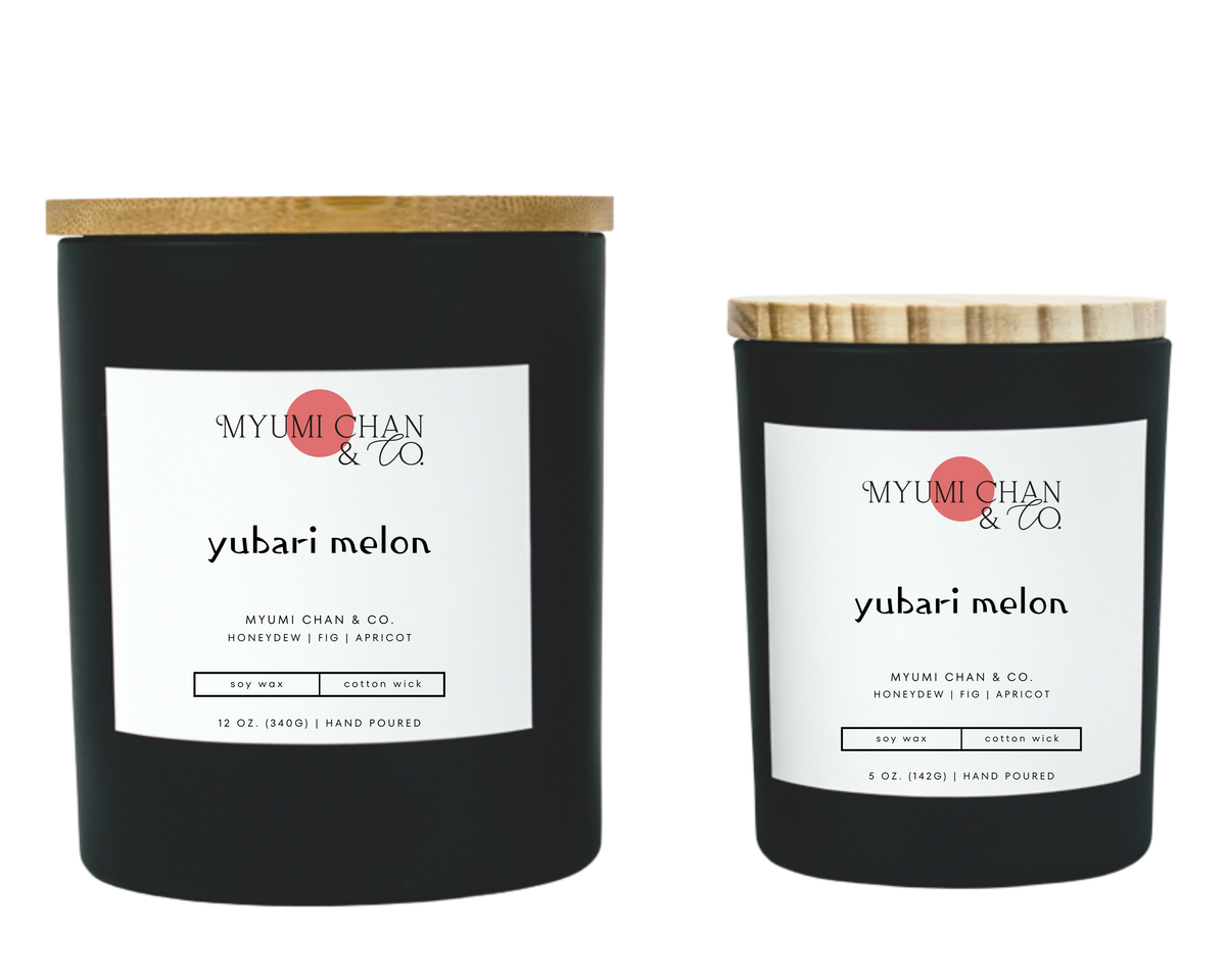 Yubari Melon hand-poured 100% soy wax candle
